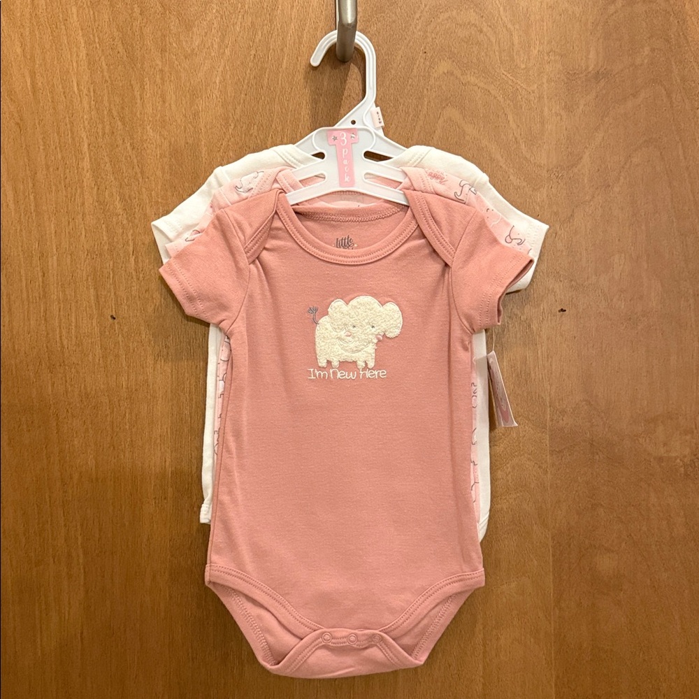 NWT Little & Loved 3 Pack Bodysuits